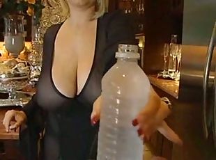 Blonde With Huge Boobs Takes Big Load BVR