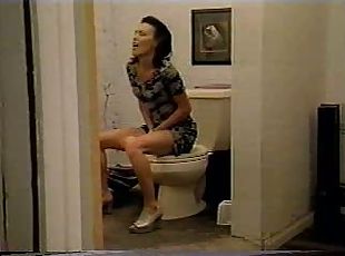 60 cm toilet brush in her ass